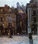 Walter Sickert The Quai Duquesne and the Rue Notre Dame, Dieppe Germany oil painting artist